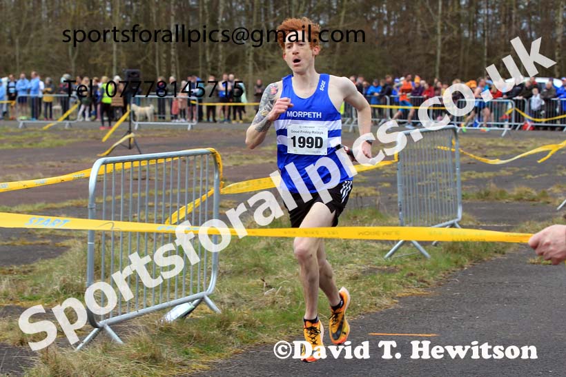 Senior mens 2023 Elswick Harriers Road Relays, Albamarle Barrack Airfield, Ouston, Northumberland. Photo: David T. Hewitson/Sports for All Pics